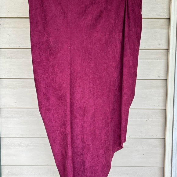 Izzy & Me Casual Tulip Sil- houette Skirt High-Low Drape Wrap style - Picture 2 of 6